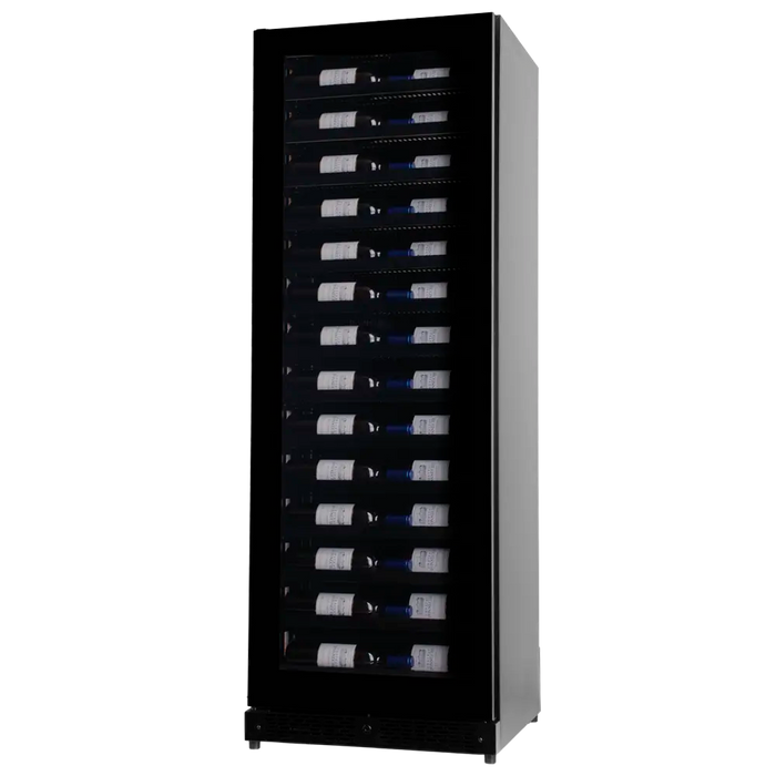 Pevino Imperial Eco 54 bottle single zone wine cooler, open door view