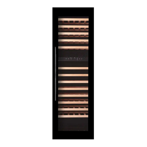 Pevino Majestic 101 bottle dual zone integrated wine cooler, interior shelving view
