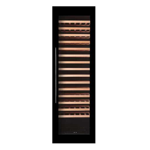 Pevino Majestic 107 bottle single zone integrated wine cooler, interior shelving view