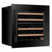 Pevino Majestic 30 Bottle Dual Zone Wine Cooler, black glass front