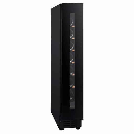 Pevino Noble 8 bottle single zone wine cooler, side view