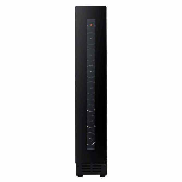 Pevino Noble 8 bottle single zone wine cooler, front view