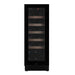 Pevino Majestic wine cooler, 20 bottles, single zone, black glass front