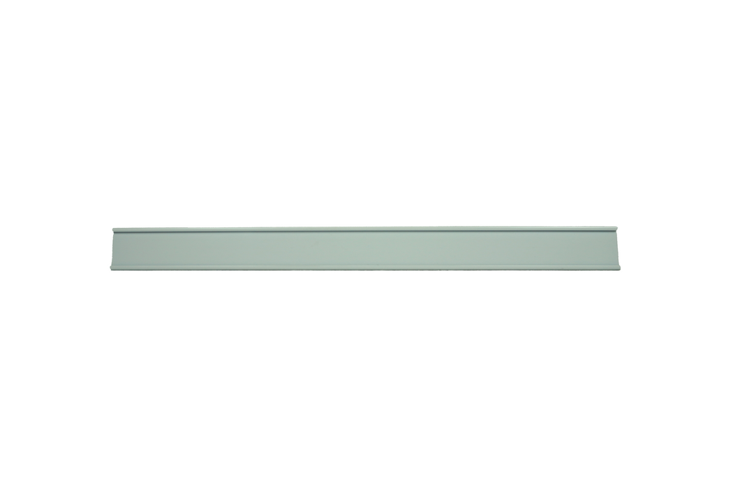 White price card holder, right-facing design for commercial use