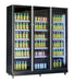 REFRIGERATOR 3 GLASS DOORS BLACK