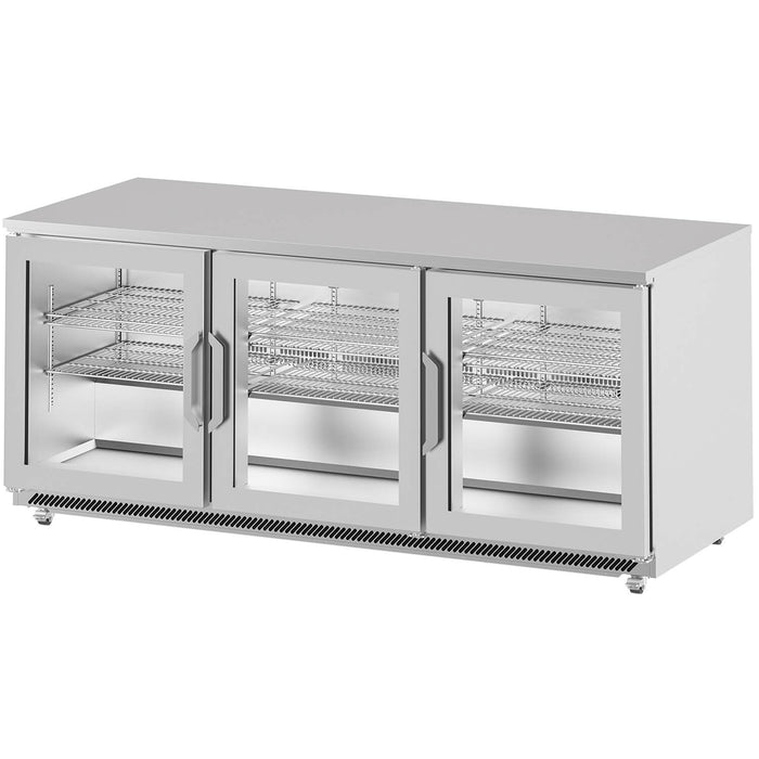 Infrico UC 72 RCR Undercounter Glass Door Refrigerator