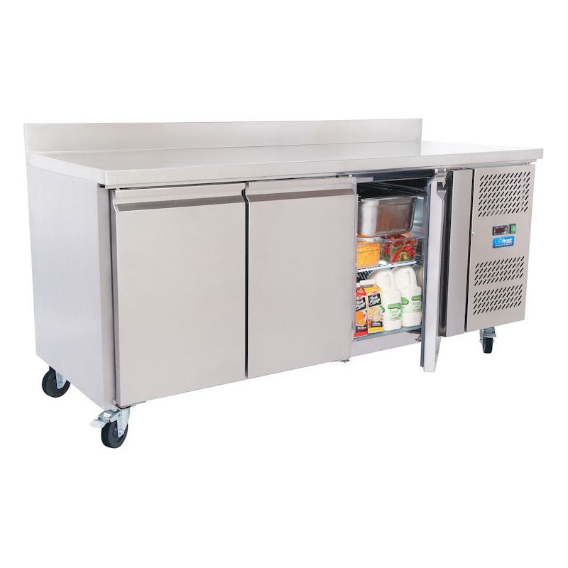UNIFROST CR1800FT THREE DOOR FLAT TOP COUNTER FRIDGE — ChillCooler