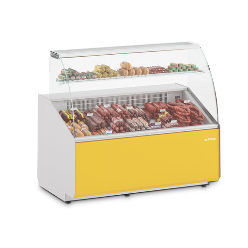 Infrico VJU9C Curved Glass Refrigerated Display Case Juliet Series