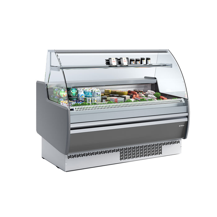 Infrico VMB25RIU Marbella Series ventilated refrigerated serve-over display case
