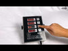 Stainless steel 8 channel digital kitchen timer with display panel and buttons view 2