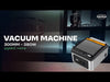 Stainless steel tabletop vacuum packing machine with control panel and sealing mechanism view 6