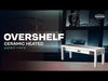 Stainless steel heated overshelf with single shelf level and ceramic heating elements underneath view 3