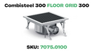 Combisteel GRID 300 stainless steel floor grid, 300mm square view 7