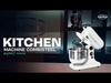 White Combisteel 7 litre tabletop planetary mixer with stainless steel bowl and accessories view 6