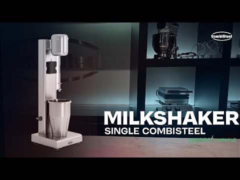 Compact white milkshake machine with single spindle and speed controls view 4