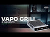 Combisteel Vapo Grill 2 Elements tabletop electric griddle with ribbed cooking surface view 5