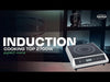 Stainless steel induction cooking top with touch screen controls view 4