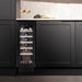 Caple Wi3125BS black steel undercounter wine cooler