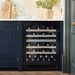 Caple Wi6155BG black glass undercounter wine cooler Ireland