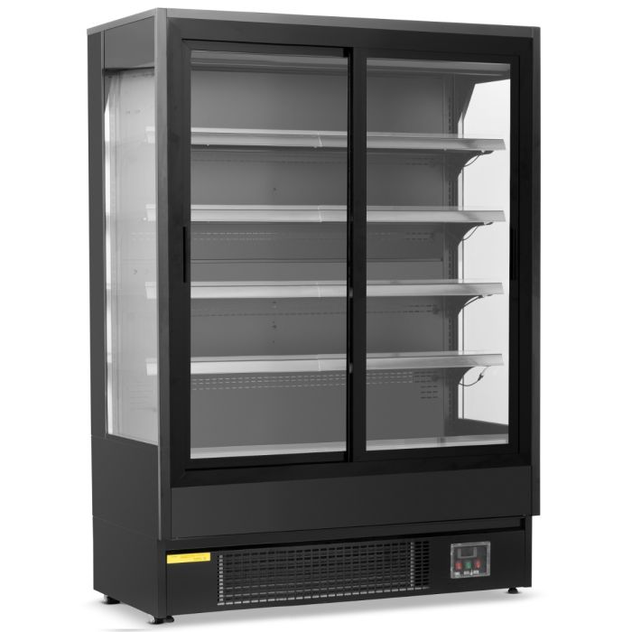 Blizzard 1.3M Multi Deck With Glass Doors Btd130Bkgdv2