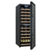 Cavecool Raw Zircon Special Edition 77 bottle dual zone wine cooler, interior shelving view