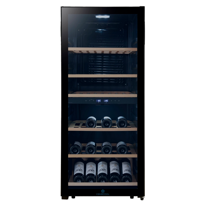 Cavecool Chill Sapphire Special Edition wine cooler, 102 bottles, dual zone, black