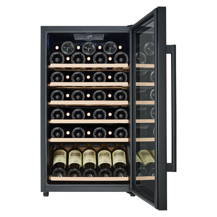 Cavecool Raw Citrine Special Edition wine cooler, 56 bottles, single zone, black