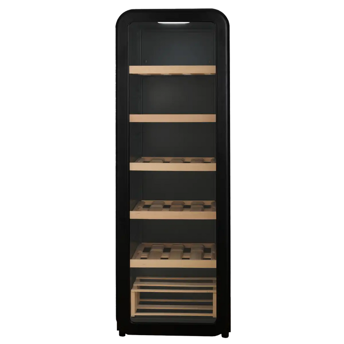 Cavecool Retro Basalt 51 bottle wine cooler, empty cabinet view