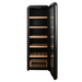 Cavecool Retro Basalt 51 bottle wine cooler, corner detail