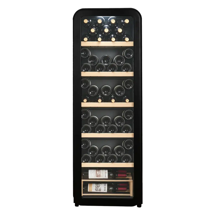 Cavecool Retro Basalt 51 bottle wine cooler, detail view