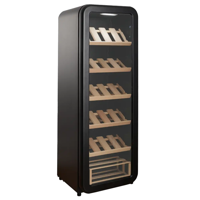 Cavecool Retro Basalt 51 bottle wine cooler, top view