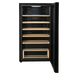 Cavecool Joy Opalite 17 bottle single zone wine cooler, detail view