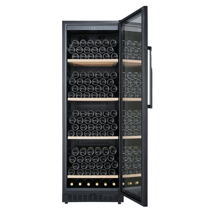 Cavecool Ideal Emerald 190 bottle multizone wine cooler, side view