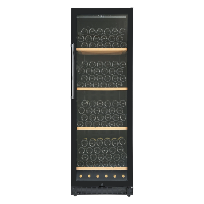 Cavecool Ideal Emerald 190 bottle multizone wine cooler, open door view