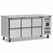 Blizzard HBC3NU-222 Six Drawer Refrigerated Counter Without Upstand 417L