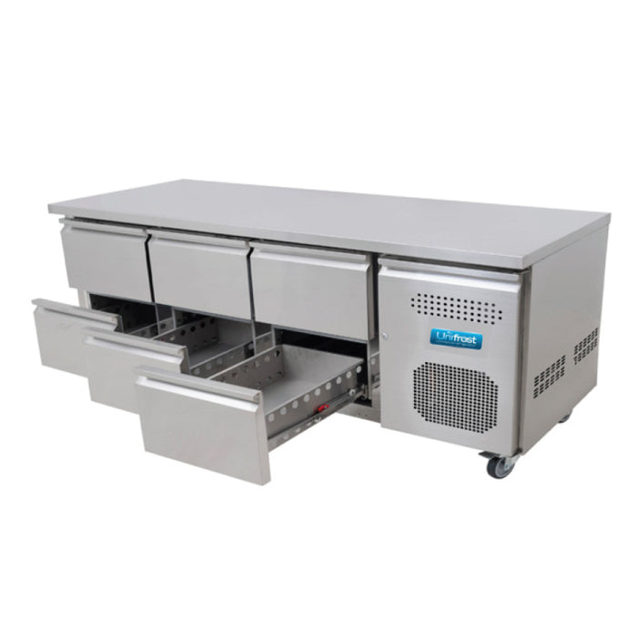 CR1800G-6D 6 Drawer Counter Refrigerator Ireland