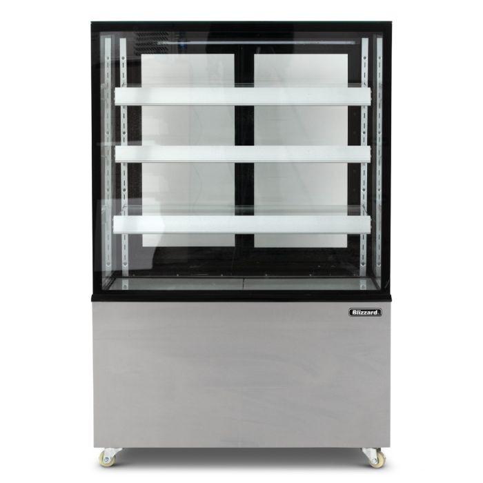 Blizzard 92cm Triple Tier Refrigerated Flat Glass Display Unit RFG9-3