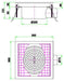 Combisteel GRID 300 stainless steel floor grid, 300mm square view 6