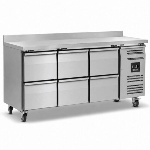 Blizzard HBC3-222 Six Drawer Refrigerated Counter With Upstand 417L