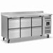 Blizzard HBC3-222 Six Drawer Refrigerated Counter With Upstand 417L