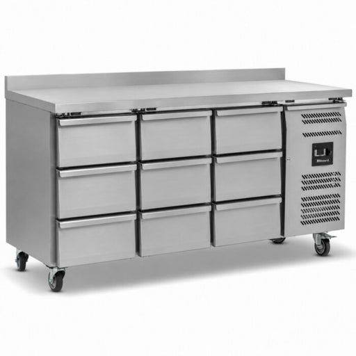 Blizzard HBC3-333 Nine Drawer Refrigerated Counter With Upstand 417L