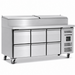 Blizzard HBC3EN-222 Six Drawer Refrigerated Prep Counter With Raised Collar 417L