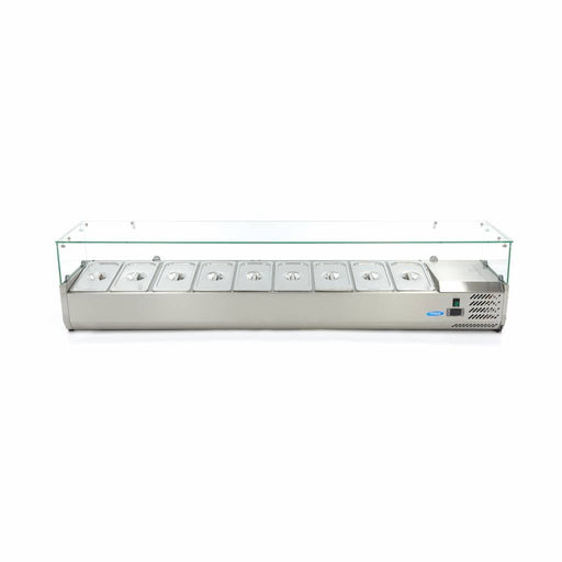 Maxima Countertop Prep Fridge, 200cm, Fits 9 x 1/3 GN view 2