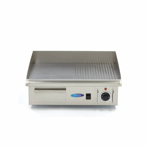 Maxima Electric Griddle 55cm Half Grooved Half Smooth with Drip Tray - view 2