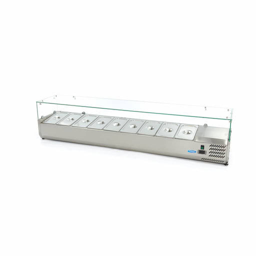 Maxima Countertop Prep Fridge, 200cm, Fits 9 x 1/3 GN