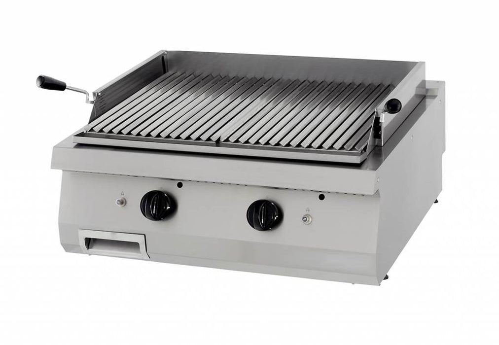 Maxima 09398000 Heavy Duty Lava Stone Grill Double Unit 70cm Deep Gas