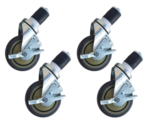 Maxima Worktable wheels 4 pcs, with brakes, 5 inch / 12.7 cm