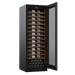 Pevino Majestic wine cooler, 119 bottles, single zone, black glass front