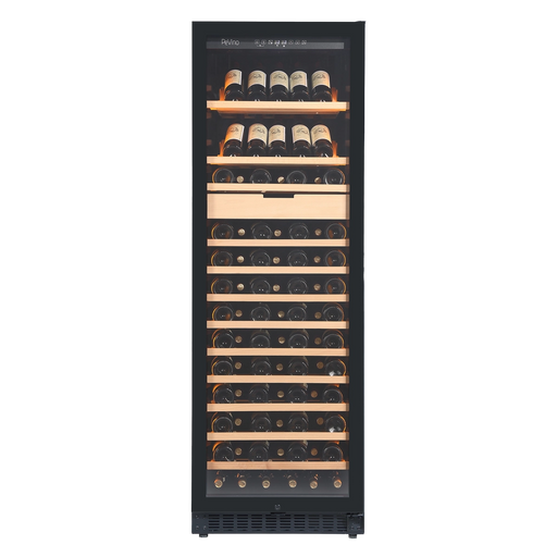 Pevino Noble Sommeliere 92 bottle multizone wine cooler, front view