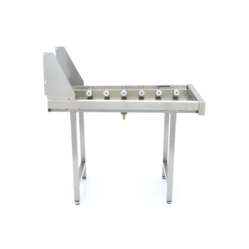 Maxima Stainless Steel Straight Roller Table, for Rack Conveyor Dishwasher view 2